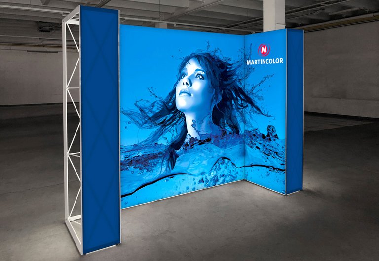 GRID Lightbox LED-Messestand